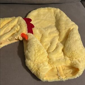 Witch Crafters Yellow Furry Chicken Dog Costume size XL New without tags